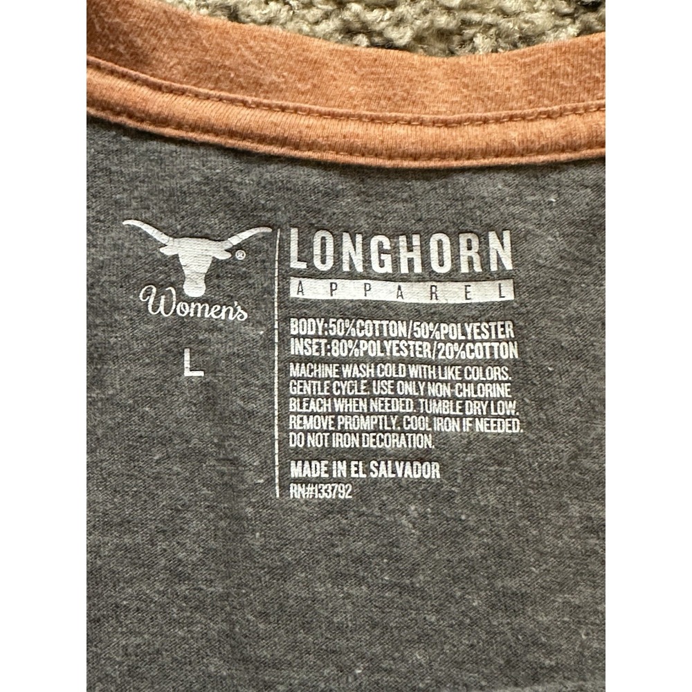 Women's NCAA Texas Longhorns 3/4 Sleeve Graphic Shirt - Large - Picture 4 of 4